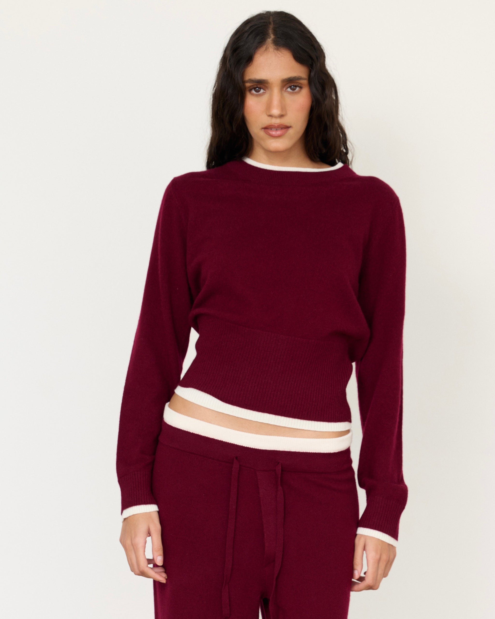 Tove Layered Cashmere Crewneck - Artless Forever - Flyclothing LLC