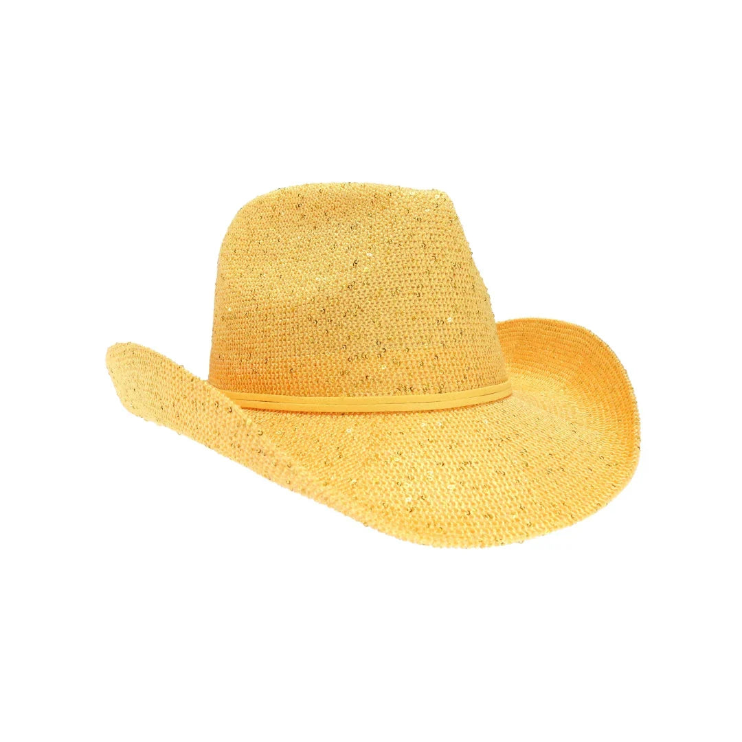 C.C Women's Sequin Cowboy Hat - Madeline Love - Flyclothing LLC
