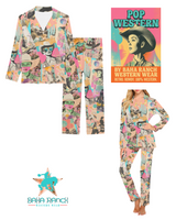 Baha Ranch Retro Pop Western Collage Pajama Set - Baha Ranch Western Wear - Flyclothing LLC