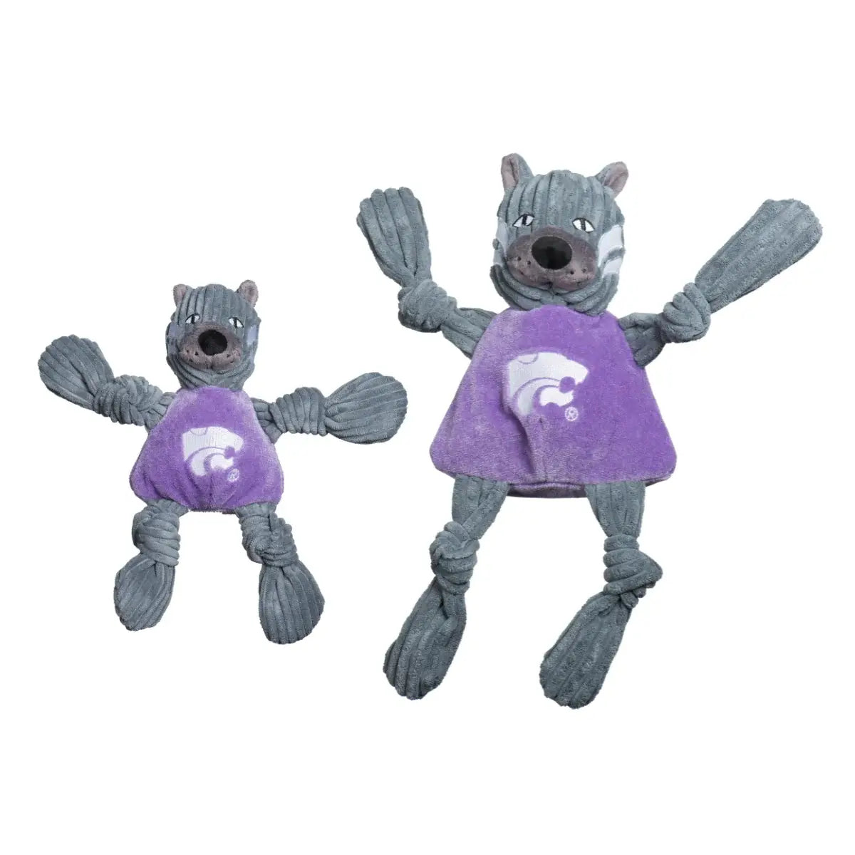 NCAA Kansas State University, Willie the Wildcat Knottie® Plush Dog Toy - HuggleHounds - Flyclothing LLC