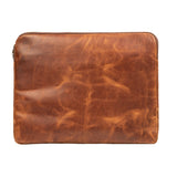 Tan Laptop Sleeve - Classy Leather Bags - Flyclothing LLC