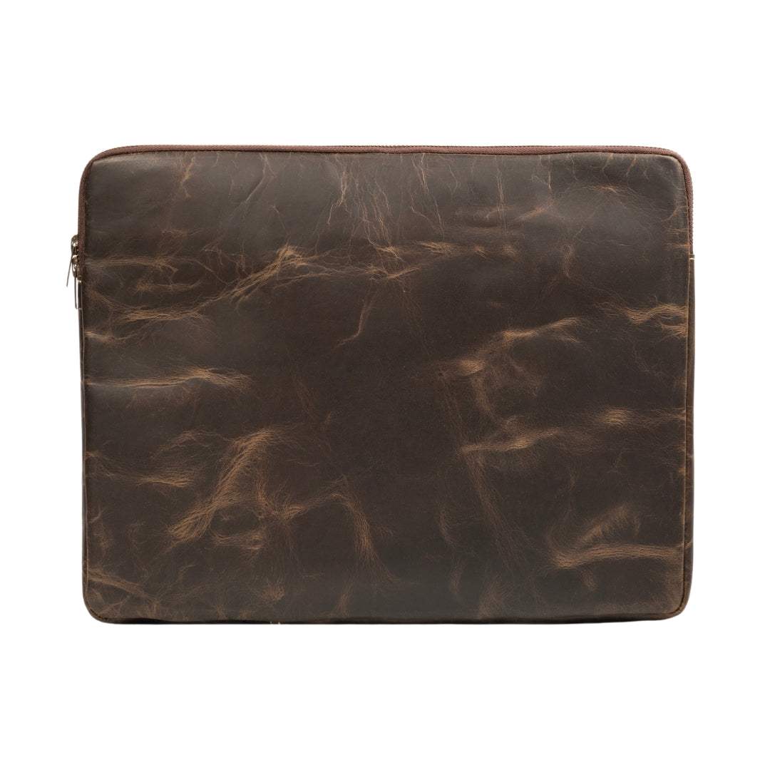 Brown Laptop Sleeve - Classy Leather Bags - Flyclothing LLC