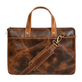 Harbor Laptop Briefcase, Tan - Classy Leather Bags - Flyclothing LLC