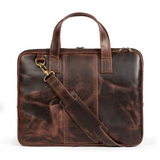 Harbor Laptop Briefcase, Brown - Classy Leather Bags - Flyclothing LLC