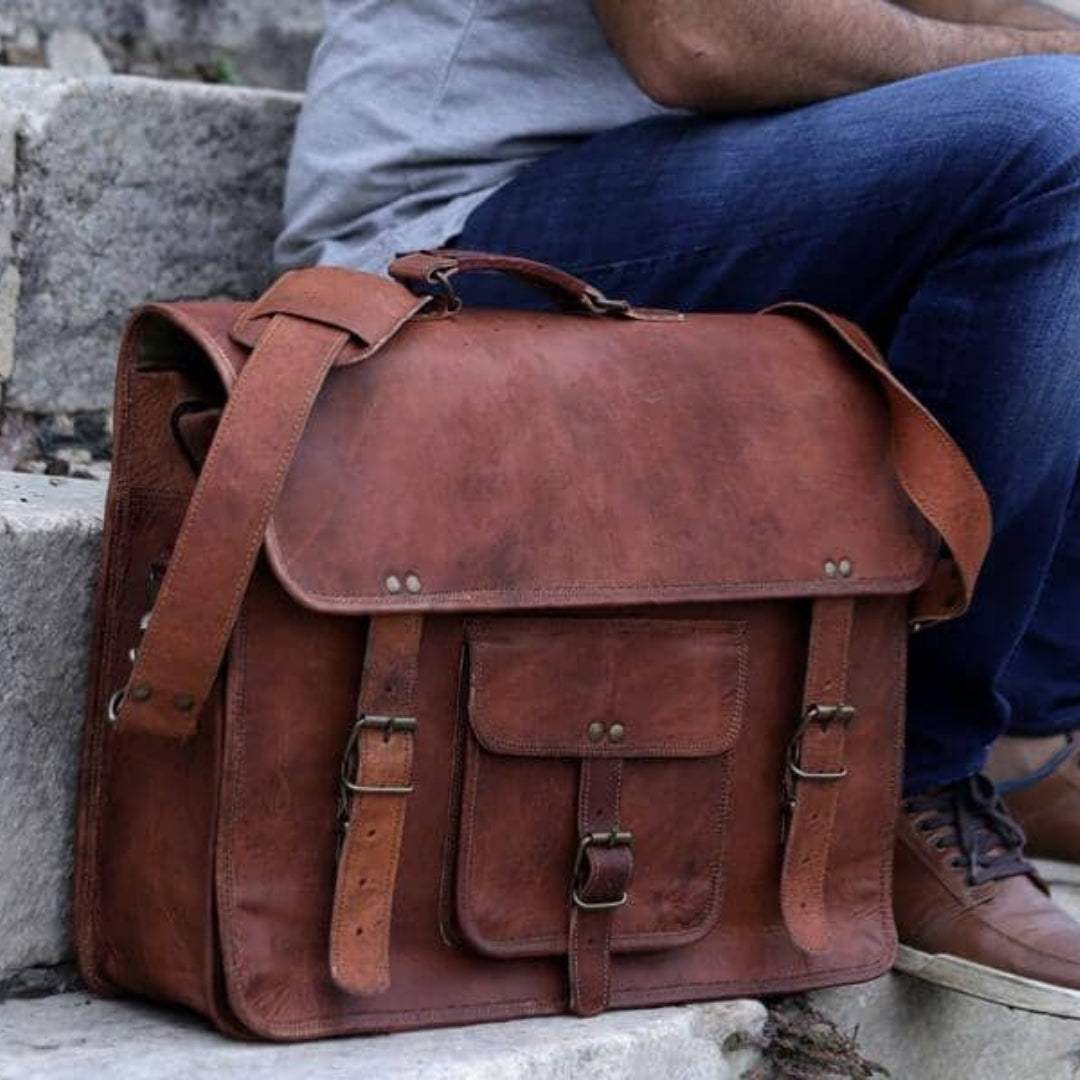 The Attorney Briefcase - Classy Leather Bags - Flyclothing LLC