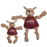NCAA Mississippi State University, Bully the Bulldog Knottie® Plush Dog Toy - HuggleHounds - Flyclothing LLC