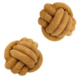 Huggle-Hide® Natural Leather Ball Dog Toy, 2 Pack - HuggleHounds - Flyclothing LLC