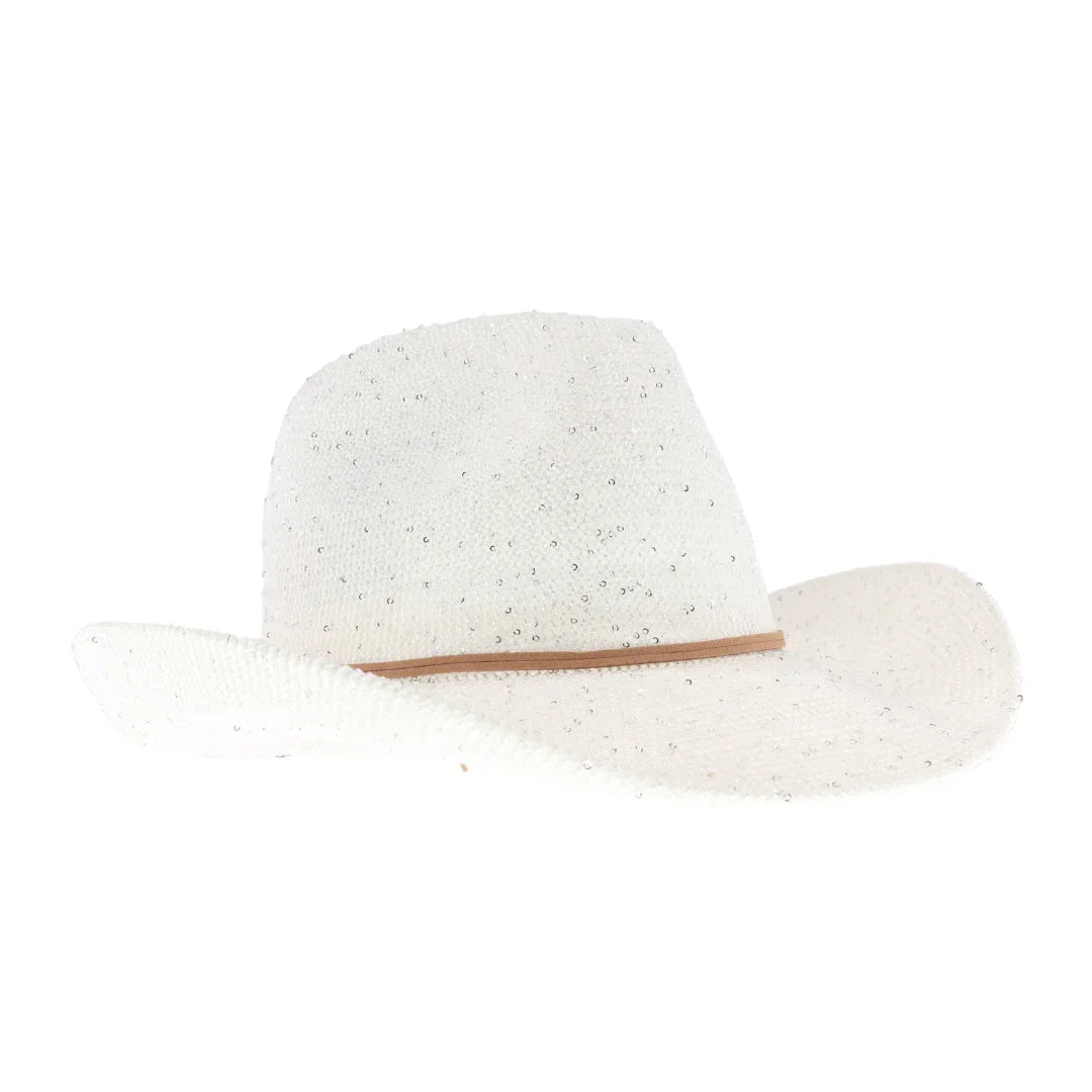 C.C Women's Sequin Cowboy Hat - Madeline Love - Flyclothing LLC