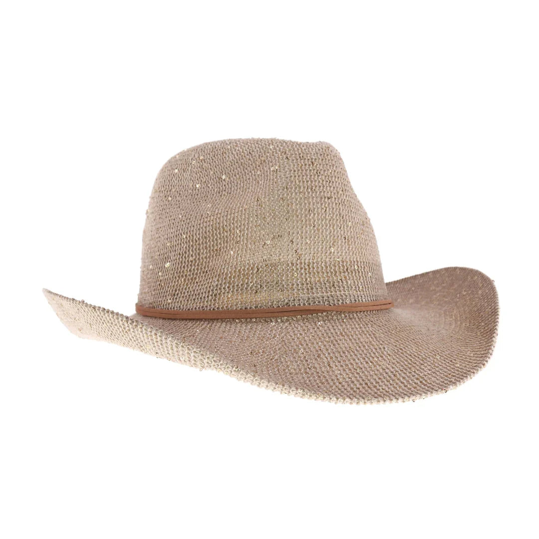 C.C Women's Sequin Cowboy Hat - Madeline Love - Flyclothing LLC