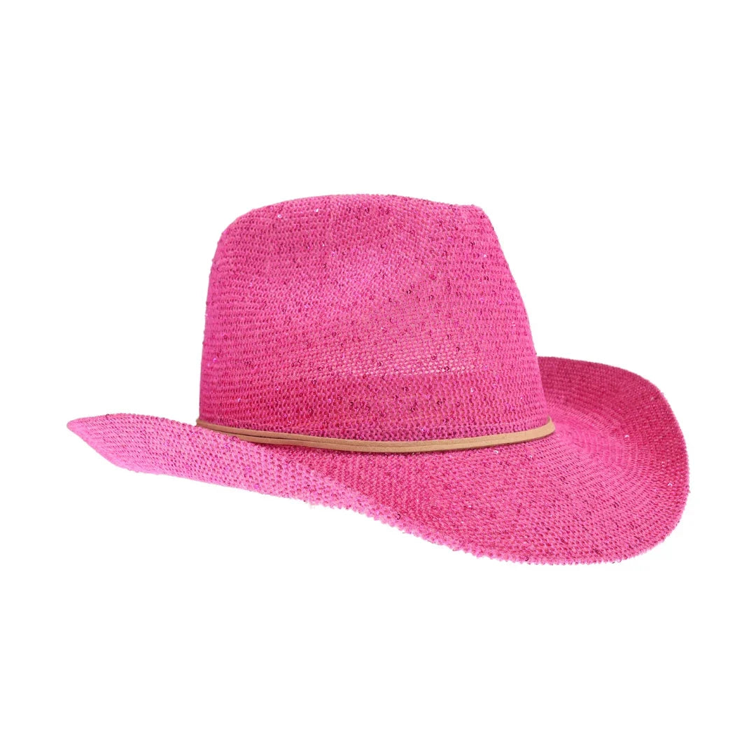 C.C Women's Sequin Cowboy Hat - Madeline Love - Flyclothing LLC