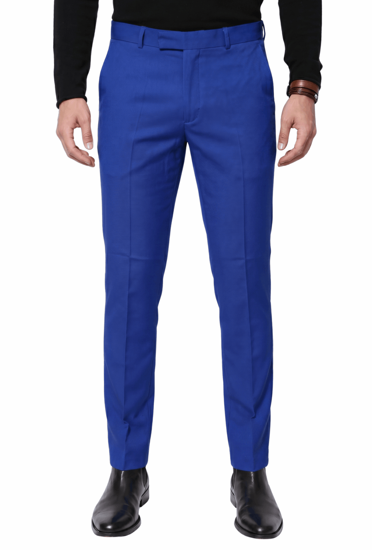 FERRECCI Men's Kent Slim Fit Polyester Dress Pants