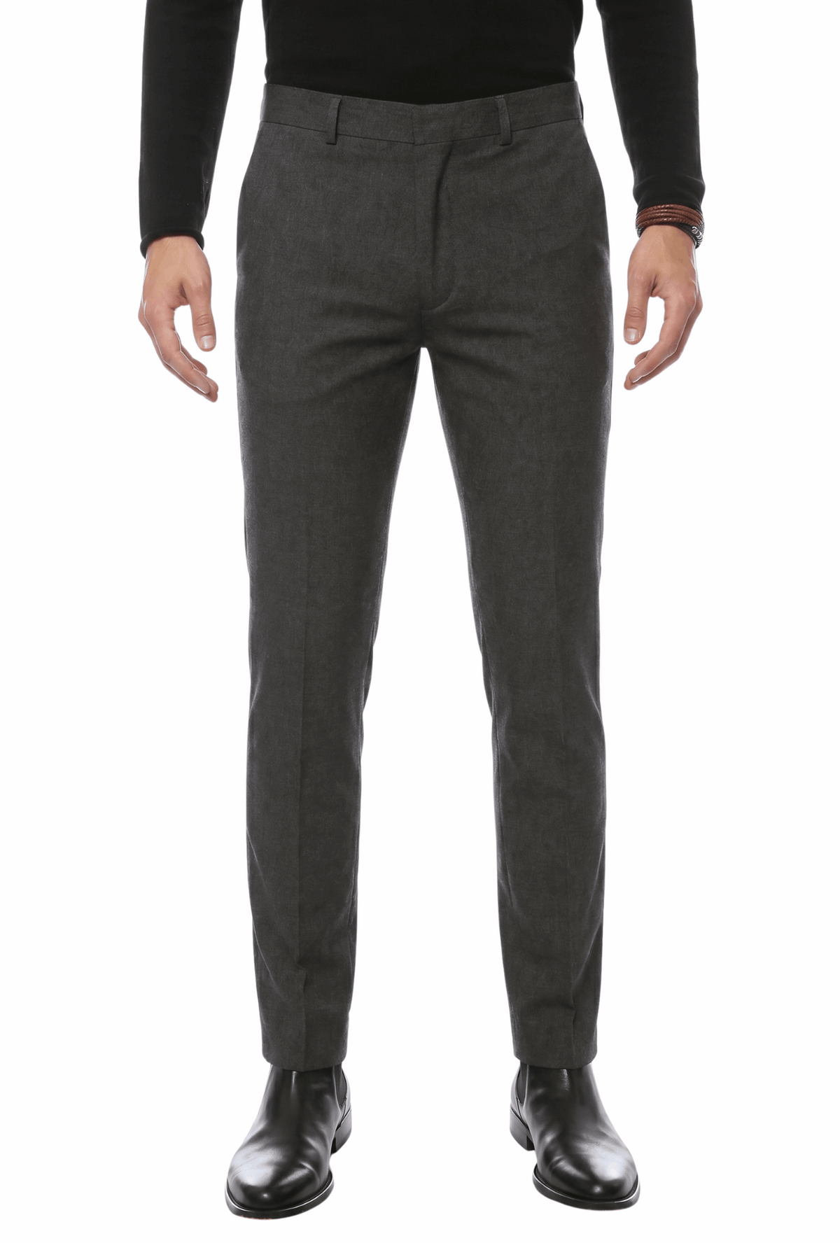 FERRECCI Men's Kent Slim Fit Polyester Dress Pants