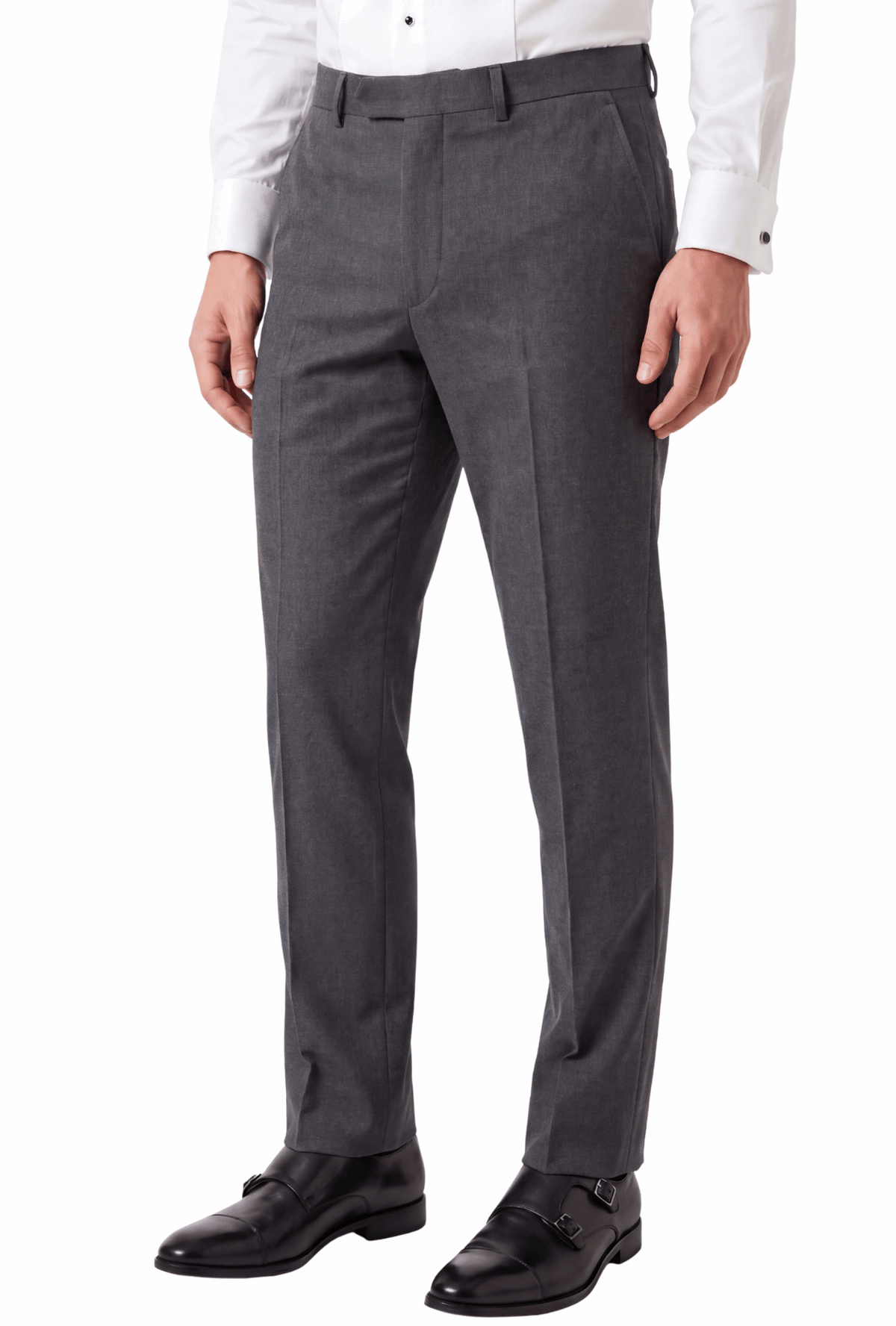 FERRECCI Men's Kent Slim Fit Polyester Dress Pants