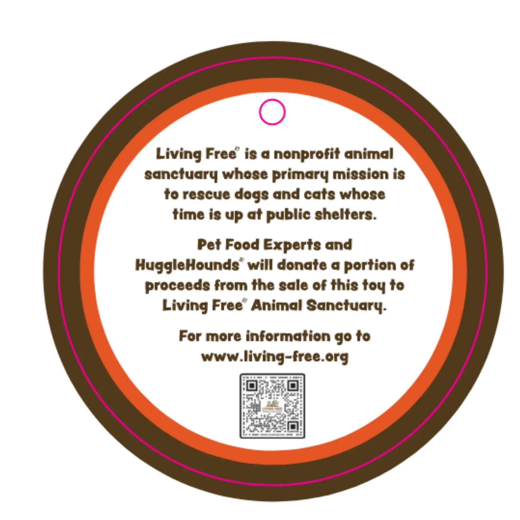 HuggleCause™, Living Free Animal Sanctuary, Little Tyke (L.T.) Knottie® Plush Dog Toy, Small - HuggleHounds - Flyclothing LLC