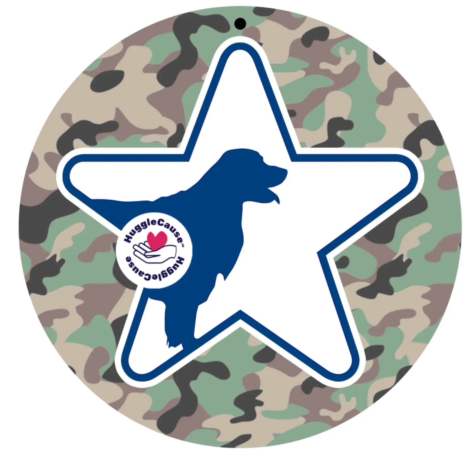 HuggleCause™, Warrior Canine Connection, Camouflage HuggleFleece® Plush Ball Dog Toy - HuggleHounds - Flyclothing LLC