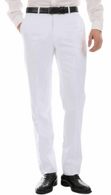Ferrecci Men's Halo White Slim Fit Flat-Front Dress Pants - Ferrecci USA - Flyclothing LLC
