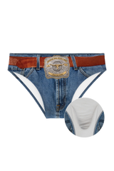 The Ranch Hand | Western Denim Ball Hammock® Pouch Swim Briefs - Shinesty - Flyclothing LLC