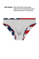 The Unsurpassed Ass | American Flag Ball Hammock® Pouch Swim Briefs - Shinesty - Flyclothing LLC