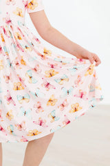 Butterfly Kisses S/S Pocket Twirl Dress - Mila & Rose ® - Flyclothing LLC