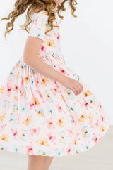 Butterfly Kisses S/S Pocket Twirl Dress - Mila & Rose ® - Flyclothing LLC