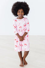 Jingle Bells 3/4 Sleeve Pocket Twirl Dress - Mila & Rose ® - Flyclothing LLC