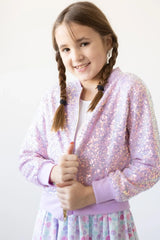 Lavender Sequin Jacket - Mila & Rose ® - Flyclothing LLC