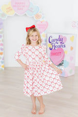 Lovebug 3/4 Sleeve Ruffle Twirl Dress - Mila & Rose ® - Flyclothing LLC