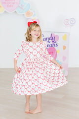 Lovebug 3/4 Sleeve Ruffle Twirl Dress - Mila & Rose ® - Flyclothing LLC