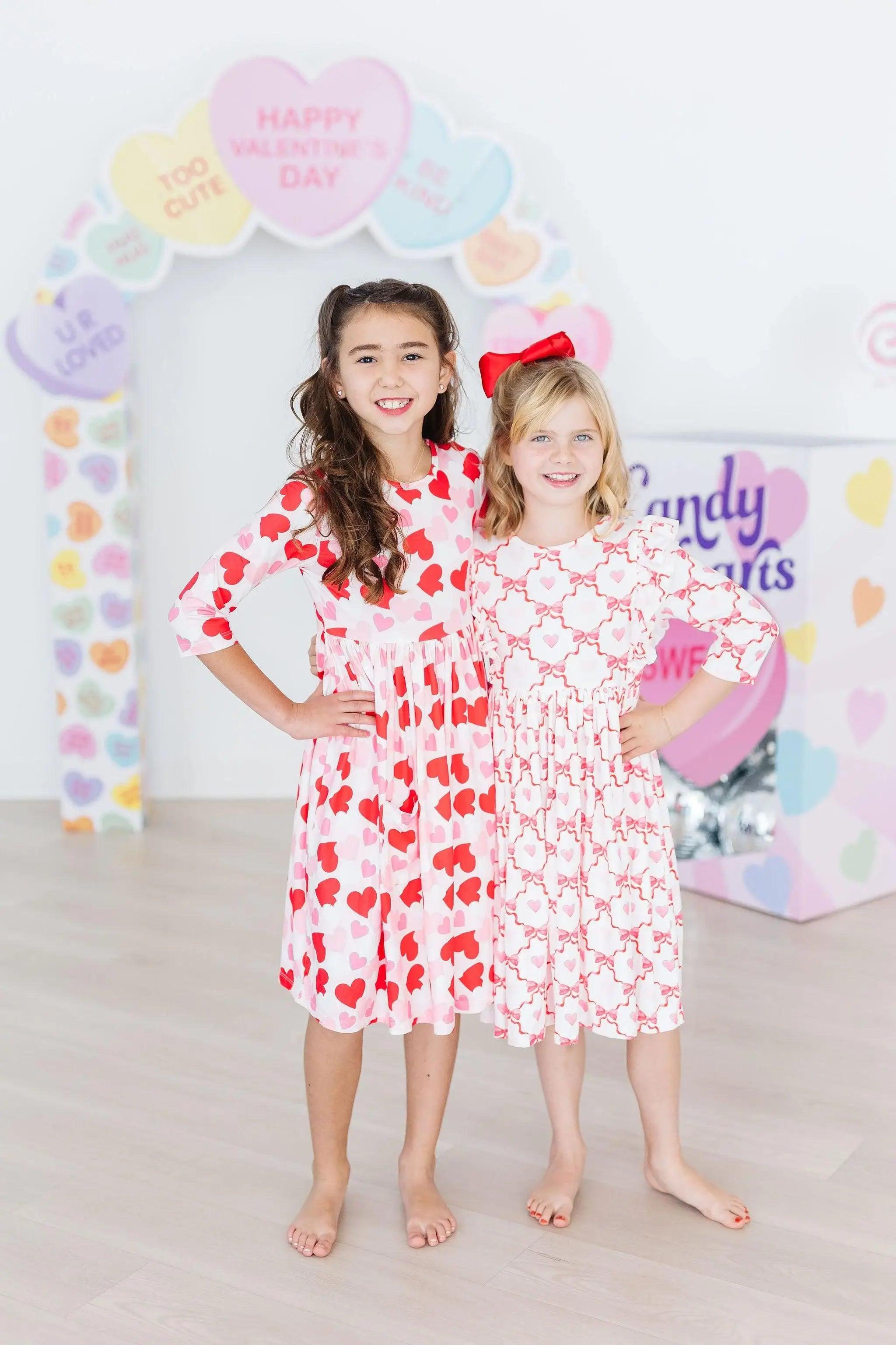 Lovebug 3/4 Sleeve Ruffle Twirl Dress - Mila & Rose ® - Flyclothing LLC