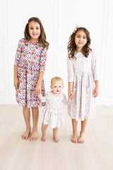 One in a Million 3/4 Sleeve Pocket Twirl Dress - Mila & Rose ® - Flyclothing LLC