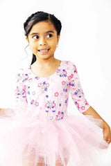 Retro Daydream 3/4 Sleeve Tutu Leotard - Mila & Rose ® - Flyclothing LLC