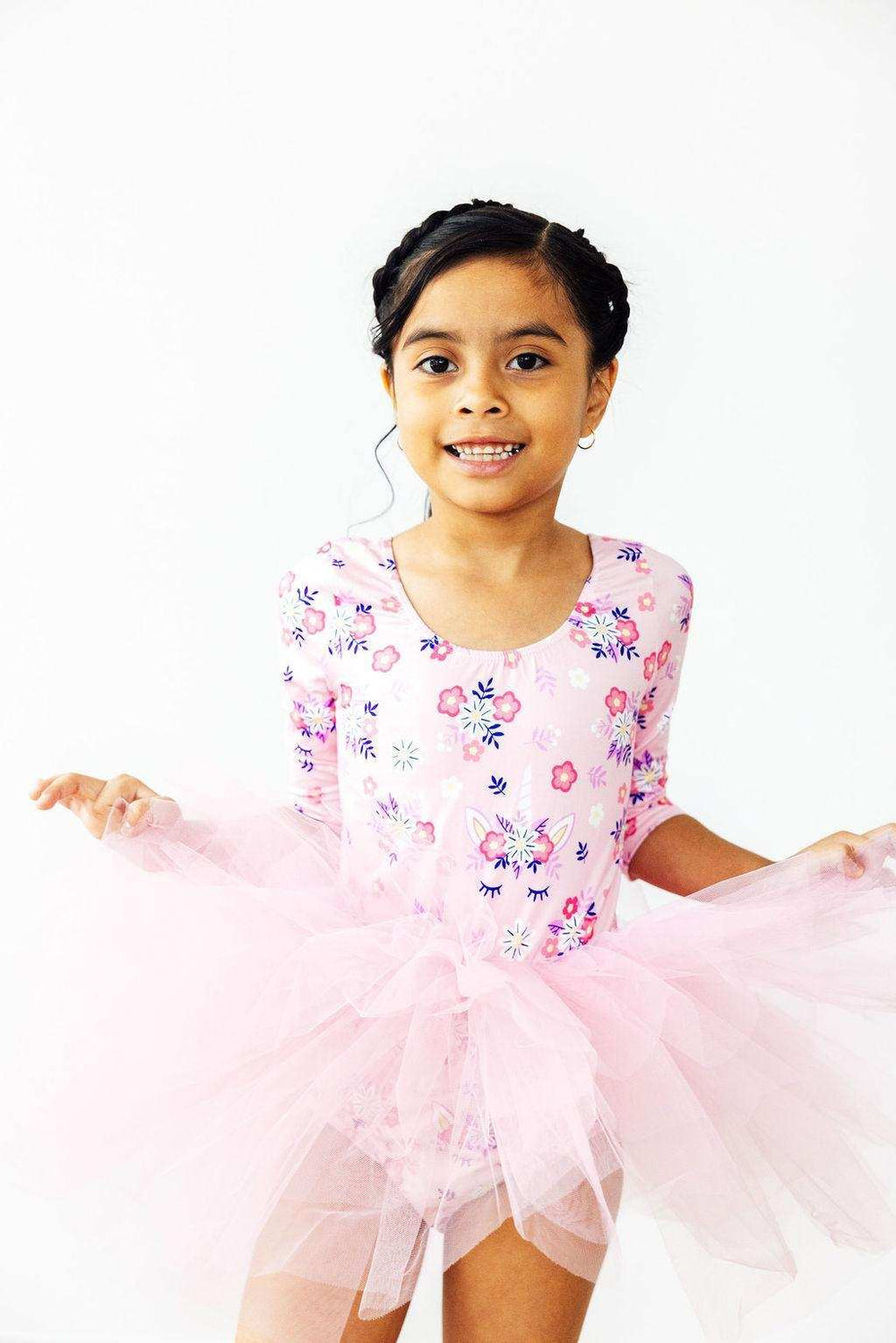 Retro Daydream 3/4 Sleeve Tutu Leotard - Mila & Rose ® - Flyclothing LLC