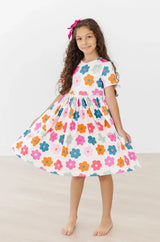 Retro Floral S/S Pocket Twirl Dress - Mila & Rose ® - Flyclothing LLC