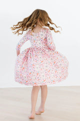 Springtime Bunnies 3/4 Sleeve Pocket Twirl Dress - Mila & Rose ® - Flyclothing LLC