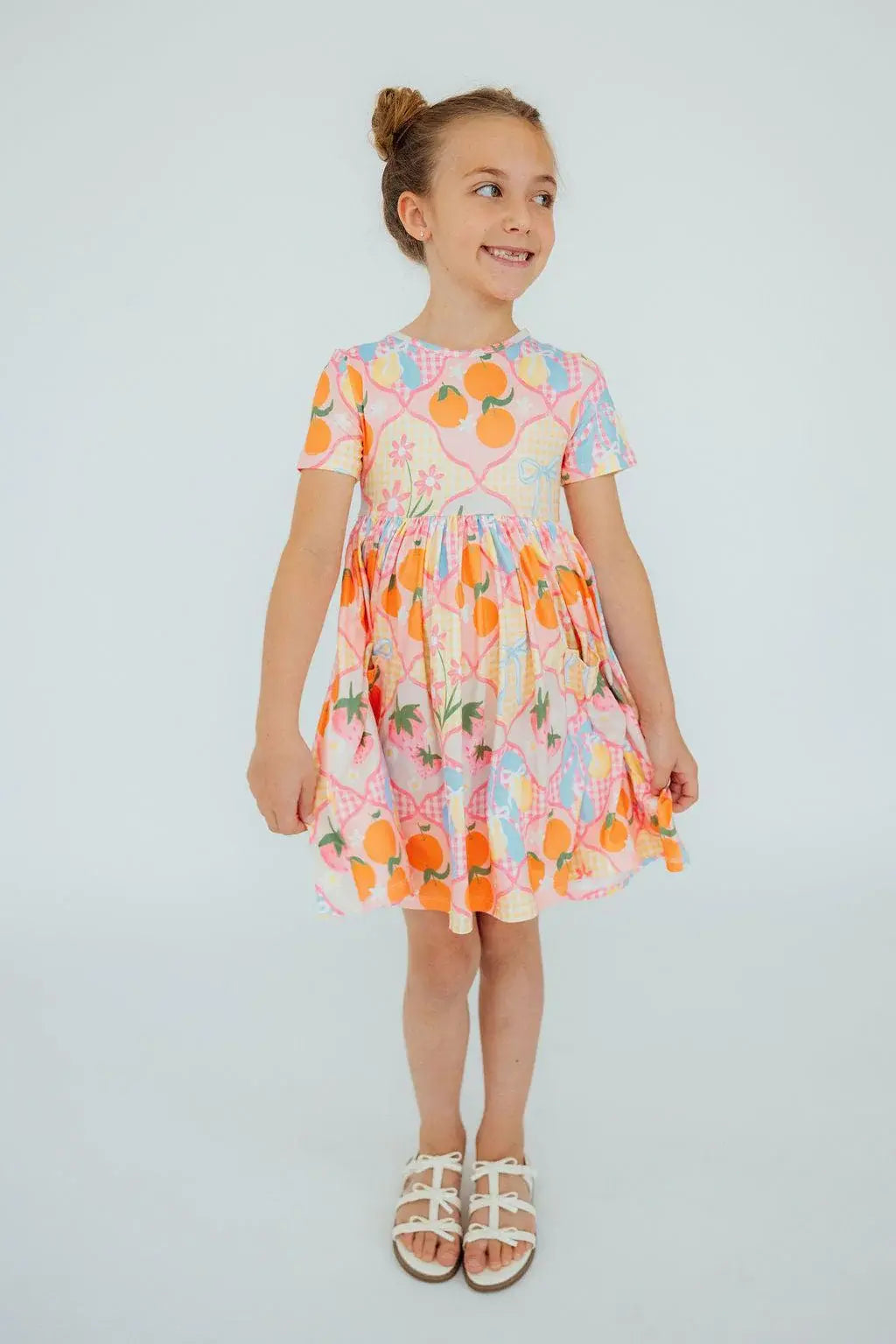 Summer Picnic S/S Pocket Twirl Dress - Mila & Rose ® - Flyclothing LLC