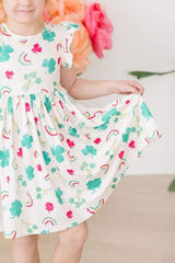 SALE Top of the Mornin' Flutter Sleeve Twirl Dress - Mila & Rose ® - Flyclothing LLC
