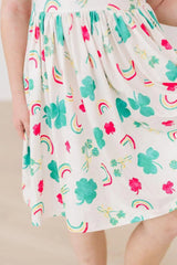 SALE Top of the Mornin' Flutter Sleeve Twirl Dress - Mila & Rose ® - Flyclothing LLC