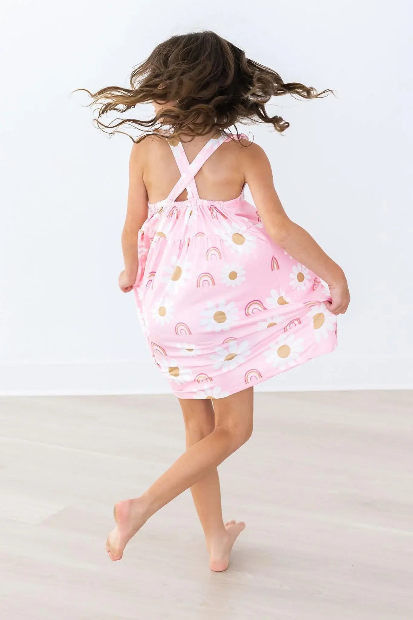 You are My Sunshine Ruffle Cross Back Dress - Mila & Rose ® - Flyclothing LLC