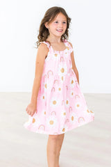 You are My Sunshine Ruffle Cross Back Dress - Mila & Rose ® - Flyclothing LLC