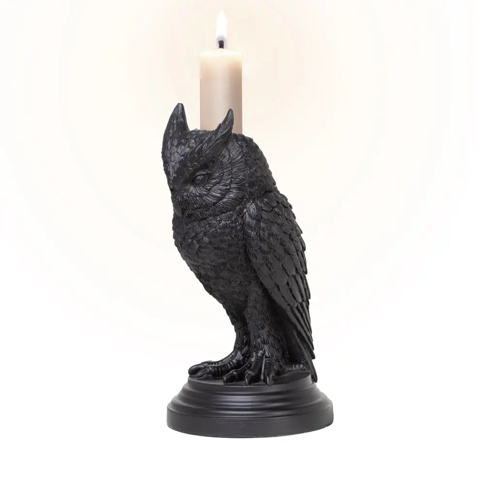 The Vault Owl of Astrontiel Candlestick - Alchemy Gothic - Flyclothing LLC