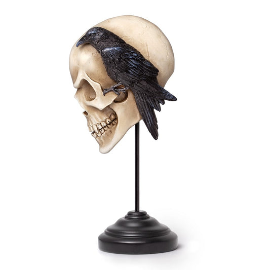 Alchemy Gothic Nevermore Skull Masque Table Ornament