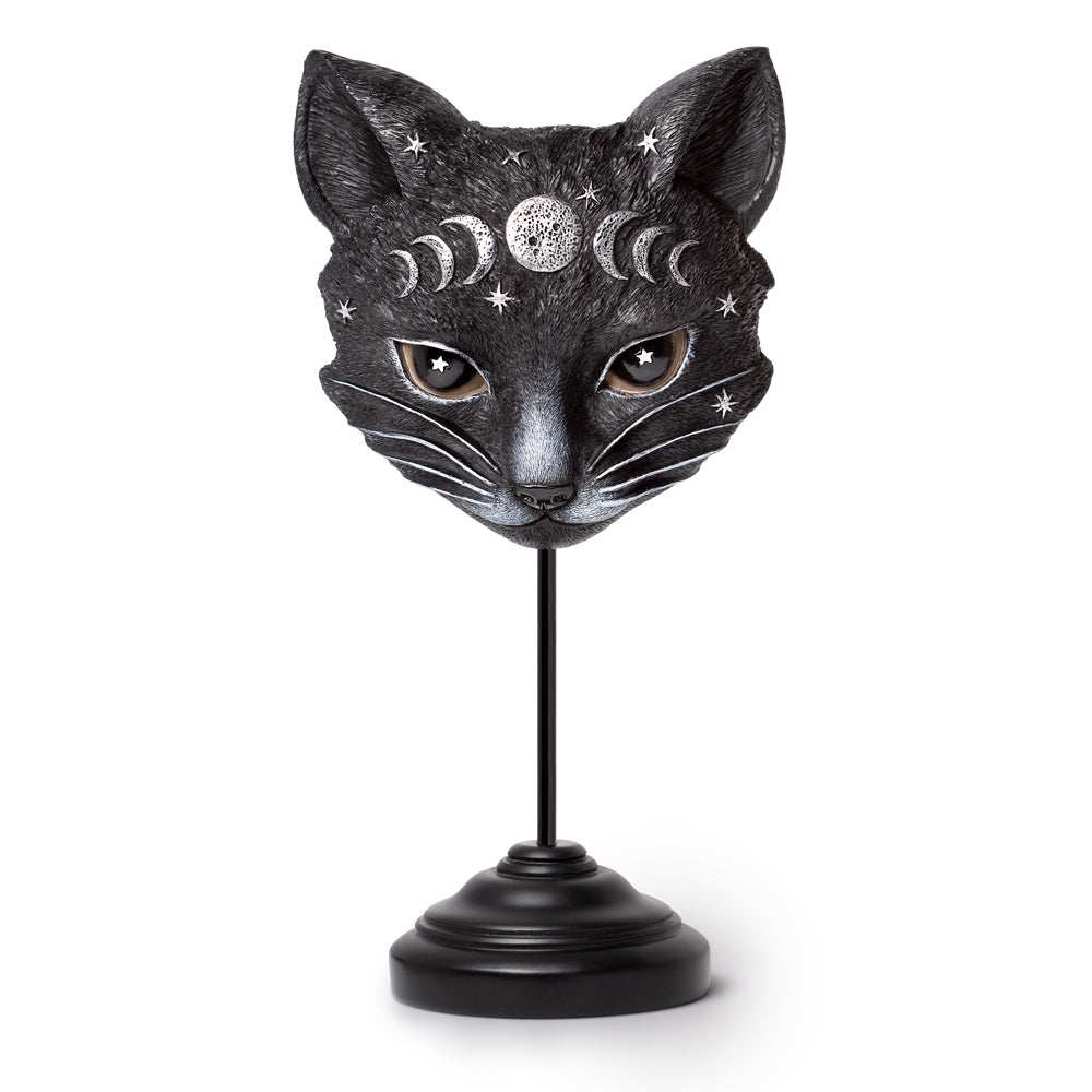 Alchemy The Vault Mystic Moon Cat Masque Table Ornament - Alchemy Gothic - Flyclothing LLC