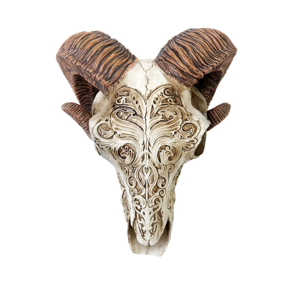 Alchemy Gothic Scrimshaw Ram Skull - Alchemy Gothic
