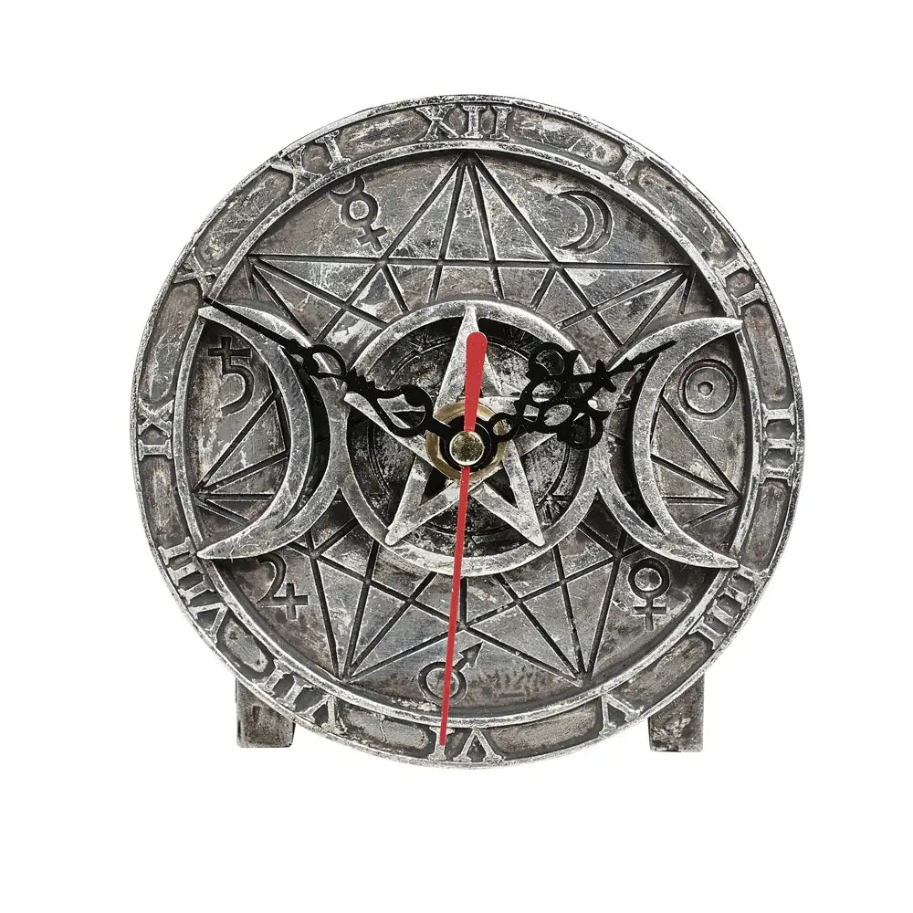 Alchemy Gothic Wiccan Desk Clock - Alchemy Gothic - Flyclothing LLC