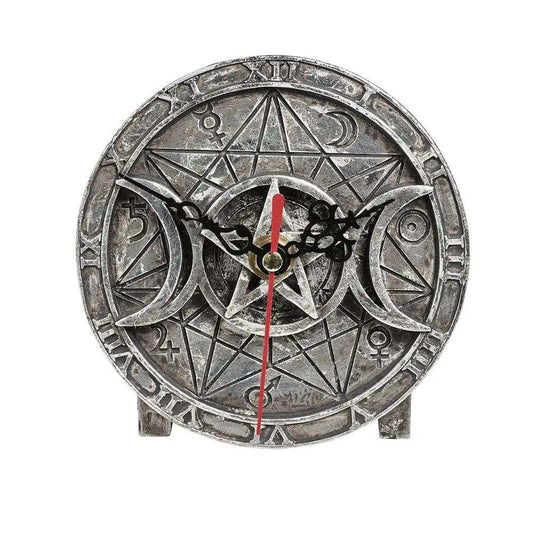 Alchemy Gothic Wiccan Desk Clock - Alchemy Gothic - Flyclothing LLC