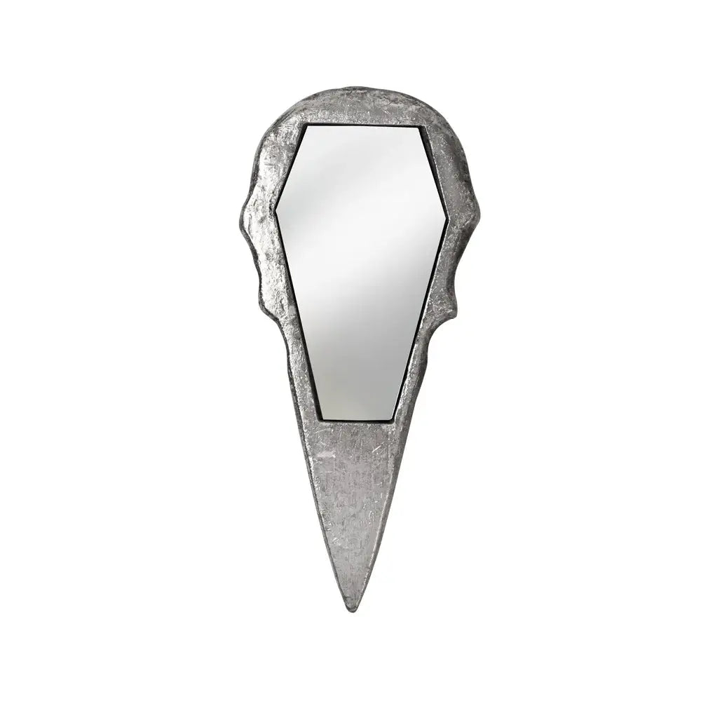 Alchemy Gothic Raven Skull Hand Mirror - Antique Silver - Alchemy Gothic - Flyclothing LLC