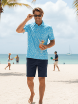 Vacation Performance Polo - White Water Life - Flyclothing LLC
