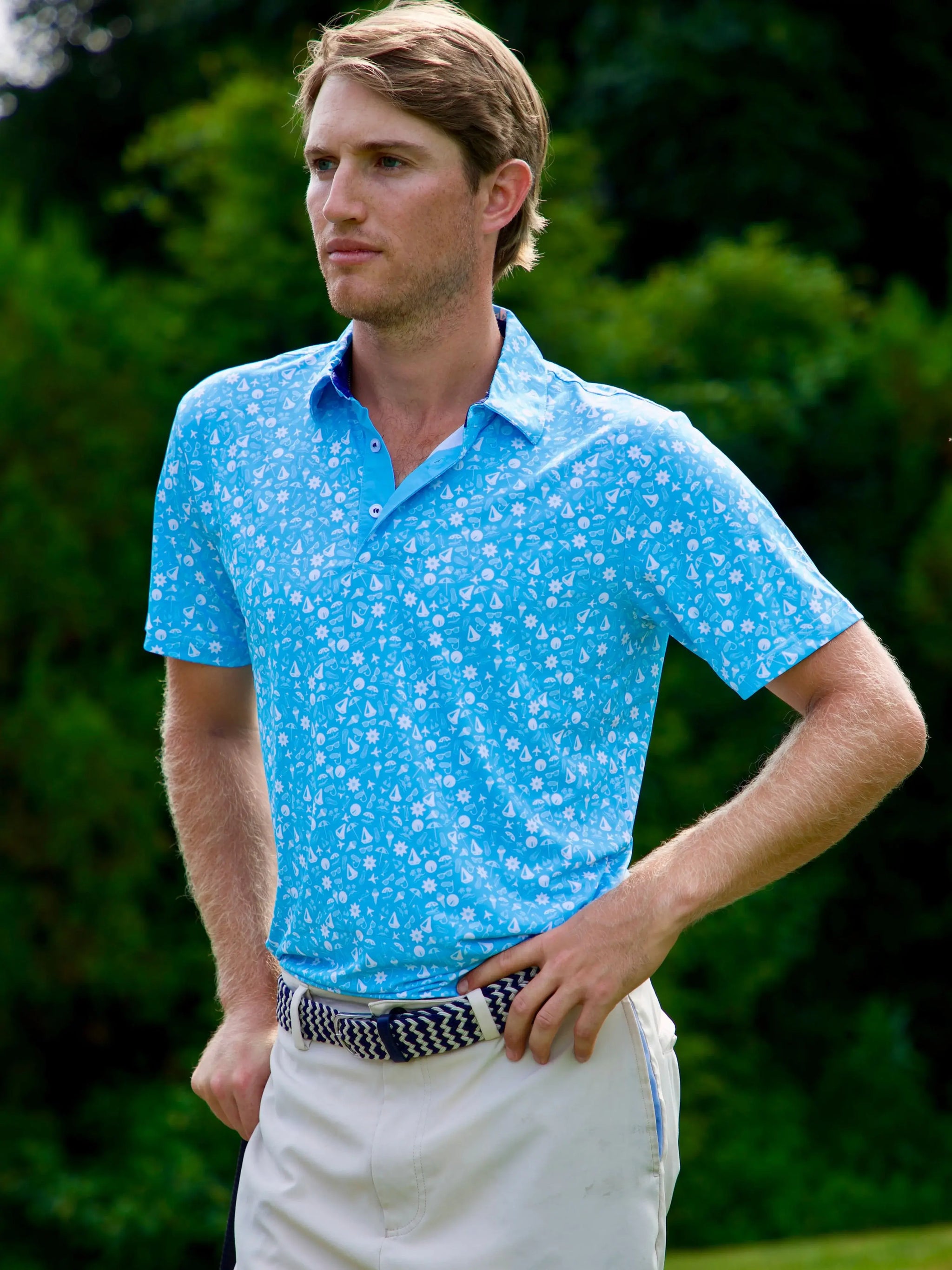 Vacation Polo - White Water Life - Flyclothing LLC