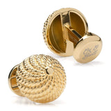 VDP 3D Colony Gold Stainless Cufflinks - Cufflinks.com - Flyclothing LLC