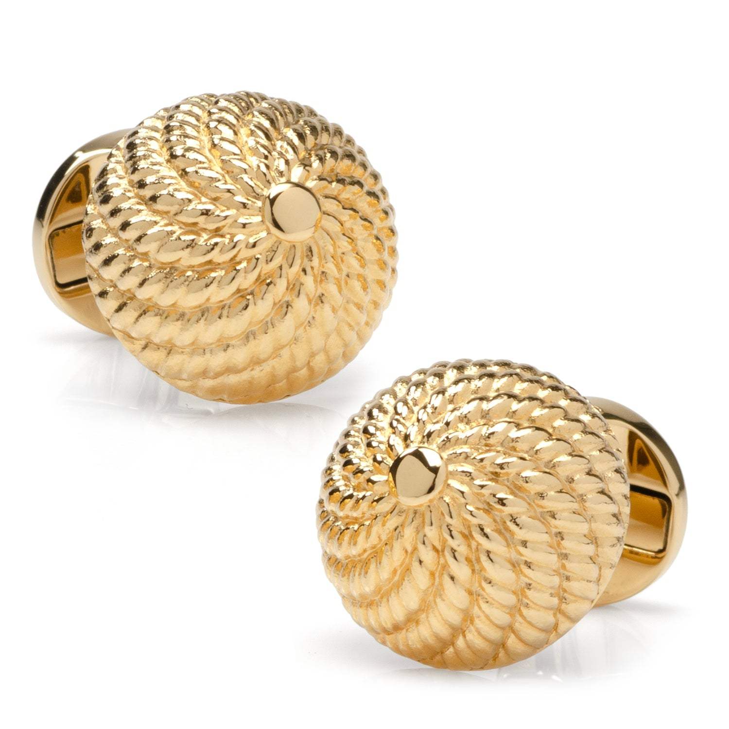 VDP 3D Colony Gold Stainless Cufflinks - Cufflinks.com - Flyclothing LLC